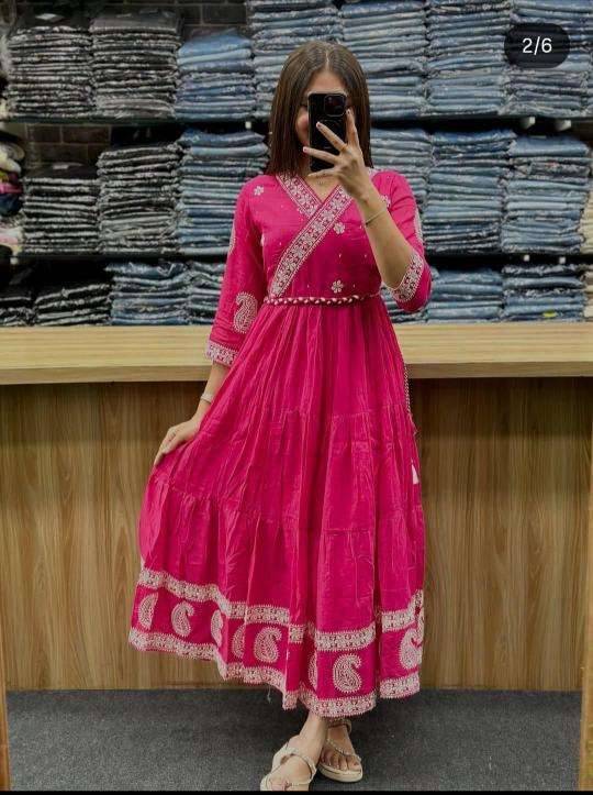 Jaipuri 3pcs Ladies Kurti wholesale market in Gujarat